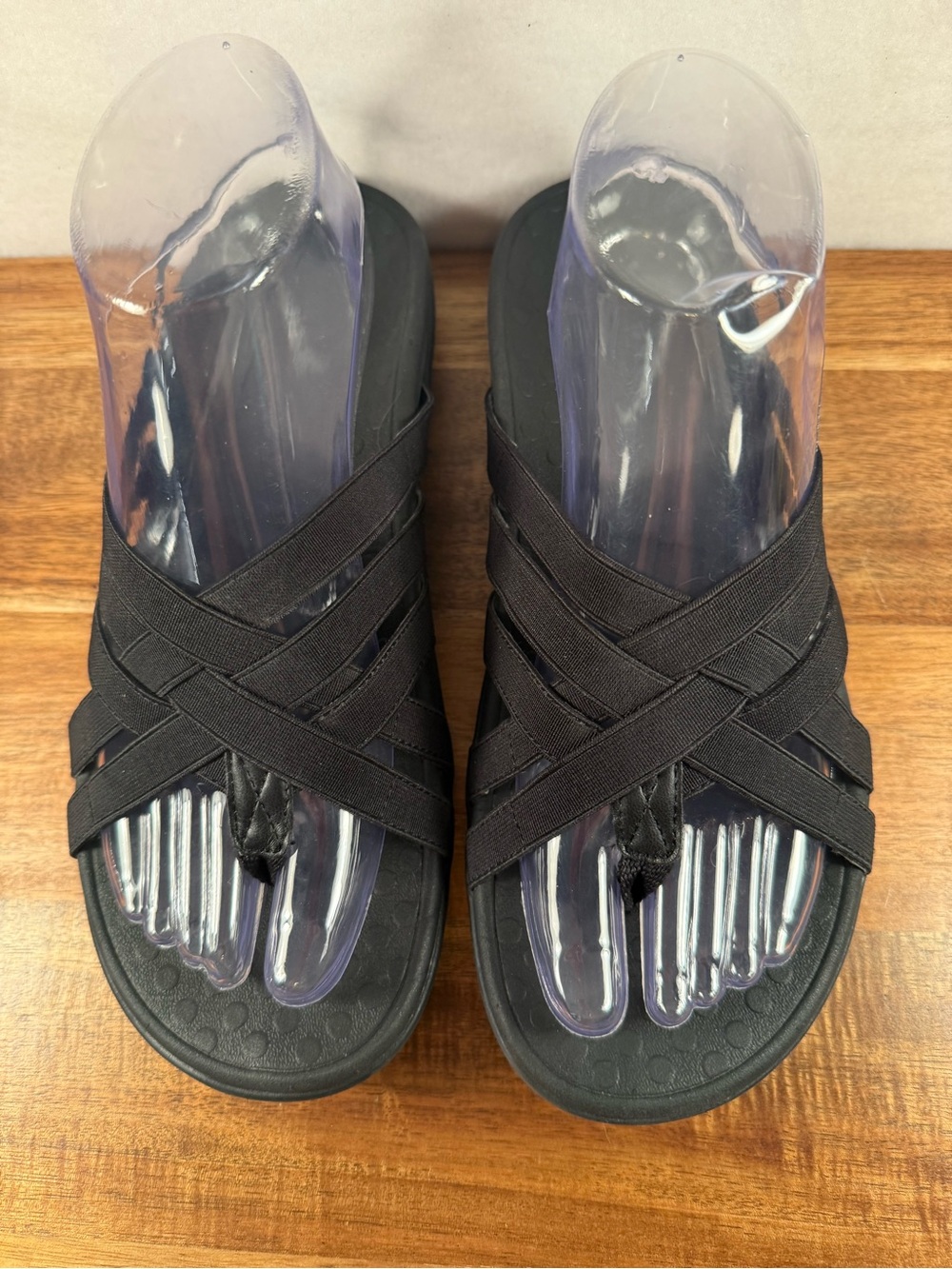 Vionic Tia Thong Sandal Black Size 8